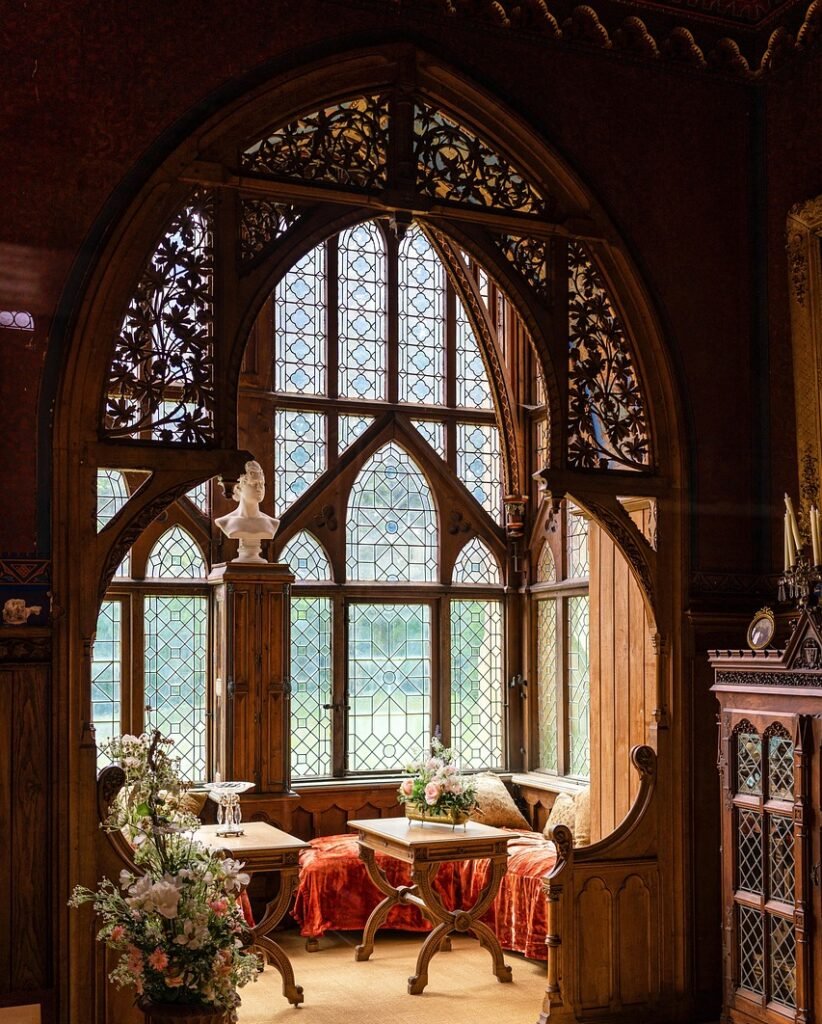 castle, marienburg, interior, hanover, old, architecture, beautiful wallpaper, interior design, windows, wooden wall, background